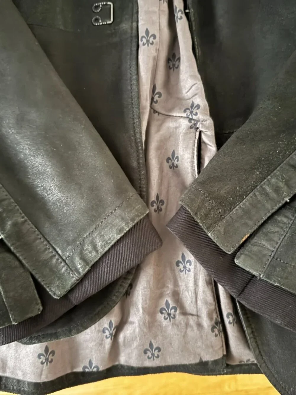 John Varvatos Collection Goat Suede Blazer with Hook Closures – Men's Size 50 (E